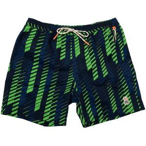 NWT Psycho Bunny Men’s Big & Tall Dockray Striped Swim Trunks 6XLT
